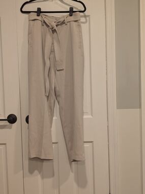 Quince Light Beige Tie-Waist Chinos